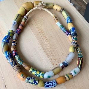 54 Krobo Tribal Bead Necklace - West Africa